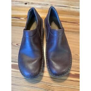 Naot Comfort Shoes EU 42 US 11 Brown‎ Clog Style Side Zipper Leather Sturdy